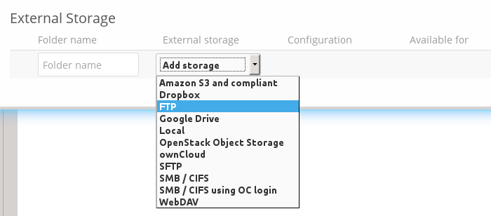 Add Local Storage To Owncloud